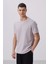 Taş Yüzeyi Dokulu Rahat Form Basic Erkek T-Shirt - 88436 4