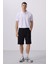 Siyah Standart Fit Dokuma Hafif Esnek Chino Erkek Şort - 81290 2