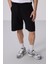Siyah Standart Fit Dokuma Hafif Esnek Chino Erkek Şort - 81290 4