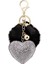 Moda Kaık Peluş Top Anahtarlık Sahte Kürk Ponpon Rhinestone Kalp Çanta Kolye Düz Renk Anahtarlık Alaşım Furball Anahtarlık (Yurt Dışından) 1