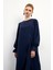 Asimetrik Kesim Tunik Pantolon Takım - Lacivert 4
