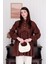 Acı Kahve Inci Detaylı Robalı Tunik & Krem Boru Paça Pantolon Takım 5
