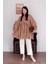 Karamel Inci Detaylı Robalı Tunik & Krem Boru Paça Pantolon Takım 1