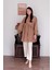Karamel Inci Detaylı Robalı Tunik & Krem Boru Paça Pantolon Takım 2
