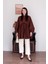 Acı Kahve Inci Detaylı Robalı Tunik & Krem Boru Paça Pantolon Takım 3