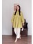Soft Yeşil Inci Detaylı Robalı Tunik & Krem Boru Paça Pantolon Takım 1