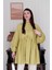Soft Yeşil Inci Detaylı Robalı Tunik & Krem Boru Paça Pantolon Takım 3