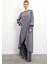 Asimetrik Kesim Tunik Pantolon Takım - Gri 4