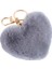 Gökkuşağı Peluş Top Anahtarlık Büyük Kalp Ponpon Anahtarlık Kadınlar Için Araba Çantası Kolye Moda Takı Kabarık Aşk Ponponlar Anahtarlık (Yurt Dışından) 1