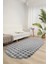 Bubble Oval Yumuşak Peluş Kaymaz Salon Oturma Odası Balkon Halısı Yolluk Gri 1