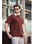 Acı Kahve Düğmeli Polo Yaka Erkek T-Shirt E7119 1