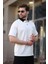 Ekru Düğmeli Polo Yaka Erkek T-Shirt E7119 4