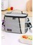 Su Geçirmez Isı Yalıtımlı Ayarlanabilir Omuz Askılı Soft Gri 9L Yemek Çantası 65x38x48 Cm 1