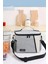 Su Geçirmez Isı Yalıtımlı Ayarlanabilir Omuz Askılı Soft Gri 9L Yemek Çantası 65x38x48 Cm 2