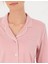 Kadın Gül Kurusu Pamuklu Modal Boydan Patlı Kutulu Pijama Takımı Q8.u.8o.k2.k.a8.p.c 2