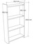 Wood Aria Breeze 3 Bölmeli Kitaplık - Koyu Gri 3