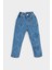 Kız Bebek Paperbag Çiçekli Jean Pantolon E7830A525SP 2