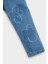 Kız Bebek Paperbag Çiçekli Jean Pantolon E7830A525SP 5