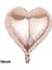 Kalp Folyo Uçan Balon Gold Rose 2 Adet 45 cm 18 Inç 4
