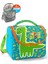 Kids Mavi Yeşil Dinozor Desenli Thermo Beslenme Çantası 12792 1