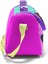 Kids Mor Pembe Bisikletli Kız Desenli Thermo Beslenme Çantası 12791 2