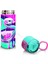 Kids Pembe Su Yeşili Flamingo Desenli Pipetli ve Direkt Içim Çelik Termos 500 ml 31811 4
