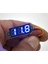 Dijital Dc Voltmetre 0-100V Mavi Rakam Çerçevesiz Küçük Dikdörtgen Voltmetre 4
