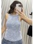 Fitilli Bluz Halter Yaka Basic Soluk Efektli 2
