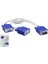 HDX7753 VGA (M) To 2VGA (2f) Y Kablo Beyaz 30CM 1