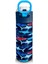 Kids Lacivert Kırmızı Köpek Balığı Desenli Pipetli ve Direkt Içim Çelik Termos 500 ml 31930 3