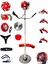 Italia V12 Motor New 8 In 1 Full Set Yan Tipi Benzinli Motorlu Ot Çalı Tırpanı Çim Makinesi 3.2 Hp 1