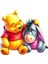 Disney Dıy Hobi Sayılarla Boyama Winnie The Pooh Sayılarla Çizim Eeyore Tuval Üzerine Akrilik Boya Karikatür Noel Hediyesi Renk: DSN-1501-ZD / Boyut (Cm): 30X30CM Çerçeve Yok (Yurt Dışından) 1