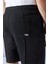 CERTAIN Erkek Nervür Detaylı Comfort Fit Siyah Şort & Bermuda 3