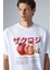 Pomegranate Erkek Sırt Baskılı Beyaz T-Shirt 4