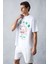 Crab Erkek Regular Fit Beyaz T-Shirt 3