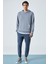 Sustaıny Erkek Oversize Kapüşonlu Uzun Kollu Gri Sweatshirt 2