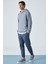 Sustaıny Erkek Oversize Kapüşonlu Uzun Kollu Gri Sweatshirt 4