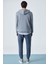 Sustaıny Erkek Oversize Kapüşonlu Uzun Kollu Gri Sweatshirt 6