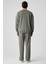 OLLIE Erkek Bisiklet Yaka Regular Uzun Kollu Nakış Detaylı Haki Sweatshirt 8