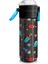 Kids Koyu Gri Kırmızı Uzay Desenli Pipetli ve Direkt Içim Çelik Termos 500 ml 31916 2
