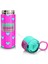 Kids Neon Pembe Su Yeşili Kalp Desenli Pipetli ve Direkt Içim Çelik Termos 500 ml 31906 4