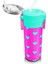 Kids Neon Pembe Su Yeşili Kalp Desenli Pipetli ve Direkt Içim Çelik Termos 500 ml 31906 5