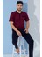 Erkek Bisiklet Yaka 3 Düğmeli Desenli Modal Kısa Kol Cepli Pijama Takımı 1