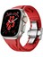 Apple Watch Ultra 49MM KRD-127 Metal Tokalı Silikon KORDON-KIRMIZI-8680436819050-TCHS111520 1