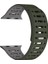 Watch 10 42MM Uyumlu Zore KRD-124 Silikon Kordon Strap Kayış-Koyu YEŞIL-GRI-8680436815762-TCHS111973 1