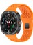 Galaxy Watch Ultra 47MM Zore KRD-119 Delikli Tasarım Silikon KORDON-TURUNCU-8680436805398-TCHS108230 1
