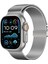 Apple Watch Ultra 49MM KRD-121 Metal Hasır KORDON-GÜMÜŞ-8680436814550-TCHS111701 1