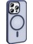 Apple iPhone 14 Pro Max Kılıf Magsafe Şarj Özellikli Mat Arka Yüzey Zore Sio KAPAK-LACIVERT-86804367 4