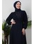 Damla Şifon Elbise Lacivert 5