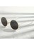 Sarı Metal Çerçeveli Oval Unisex Gözlük 1